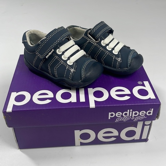 NWT Pediped Grip 'n Go Jake Navy Baby Shoe Size 3.5 (GG1) - Picture 1 of 10